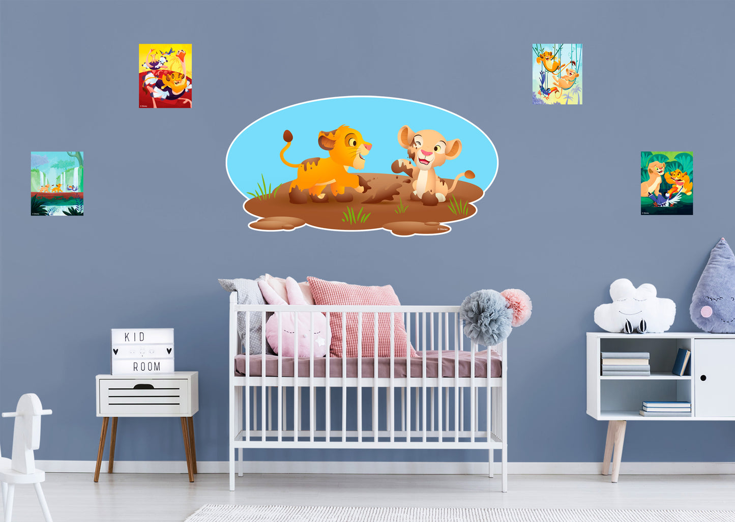 The Lion King:  Kids Mudbath        - Officially Licensed Disney Removable Wall   Adhesive Decal