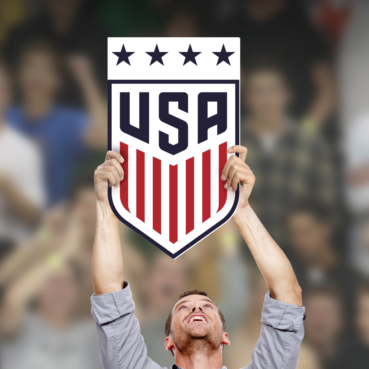 Logo Foam Core Cutout - Officially Licensed USWNT Big Head