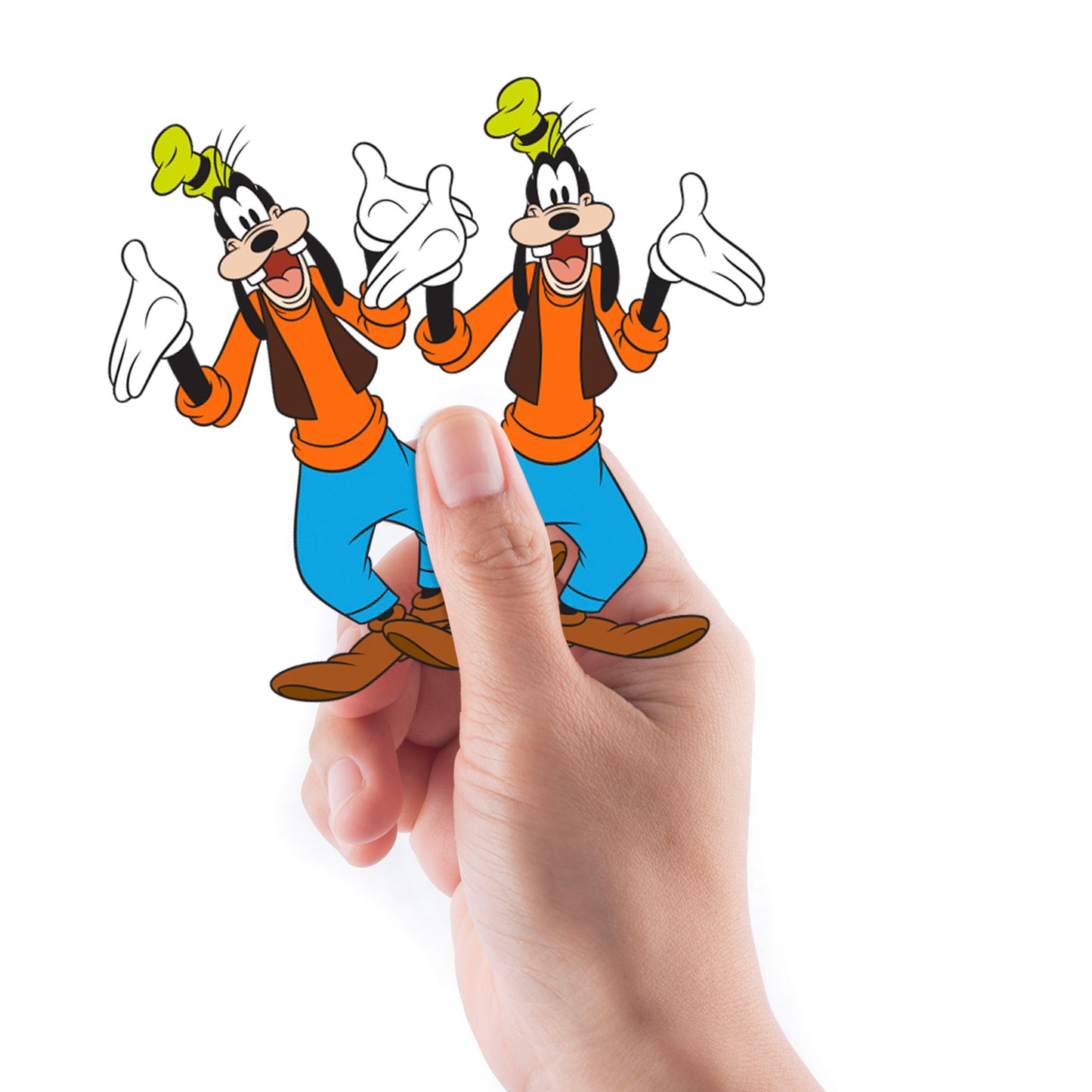 Sheet of 4 -MICKEY MOUSE: GOOFY Minis        - Officially Licensed Disney Removable Wall   Adhesive Decal