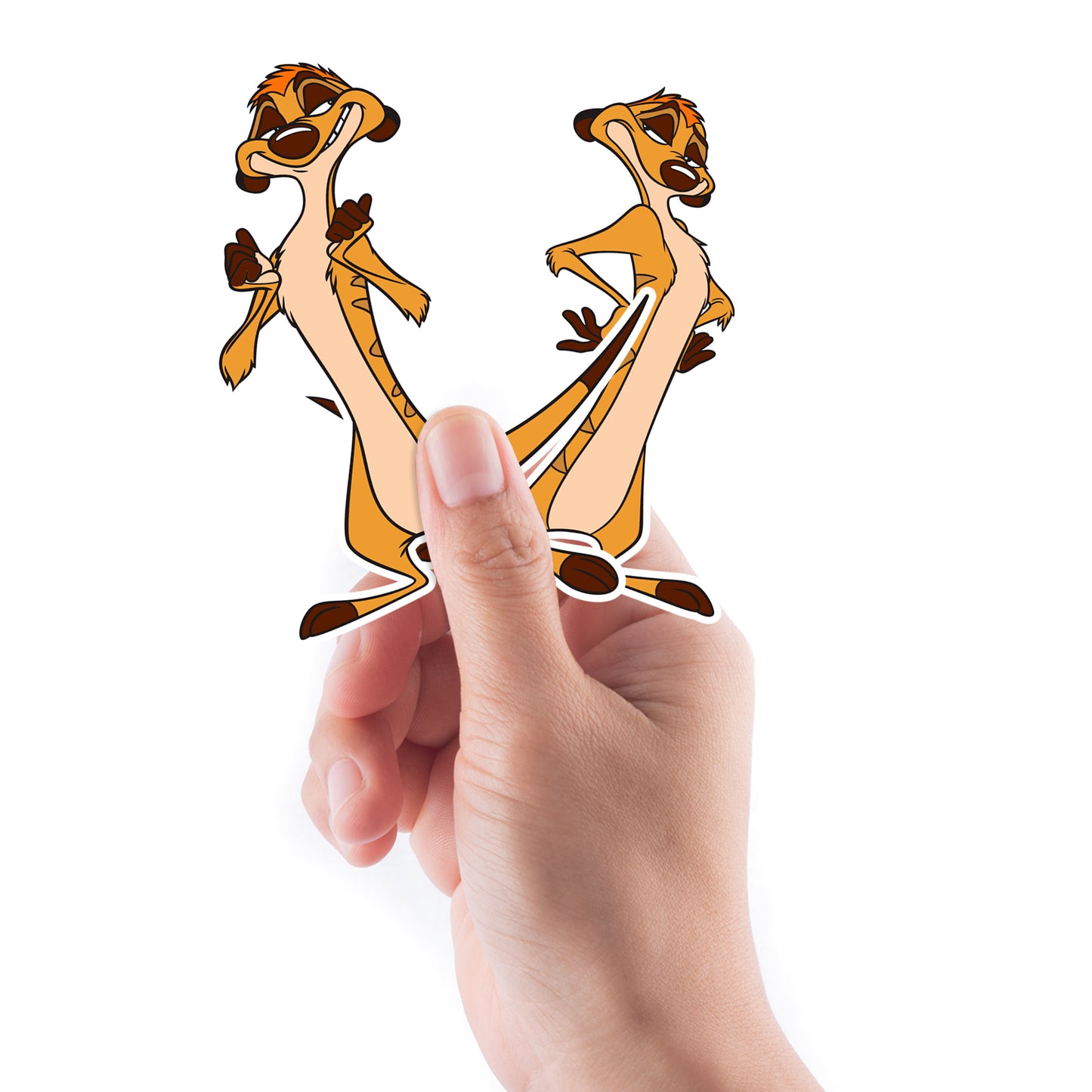 Sheet of 4 -Lion King: Timon Minis        - Officially Licensed Disney Removable Wall   Adhesive Decal