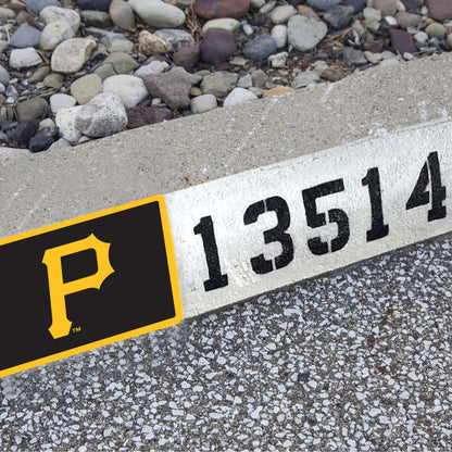 Pittsburgh Pirates:  Address Block Logo        - Officially Licensed MLB    Outdoor Graphic