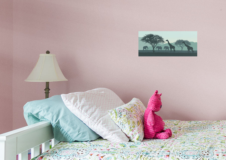Jungle:  Wildlife Mural        -   Removable Wall   Adhesive Decal