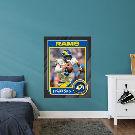 Los Angeles Rams: Matthew Stafford  Poster        - Officially Licensed NFL Removable     Adhesive Decal