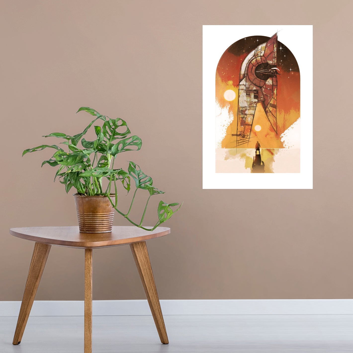 Book of Boba Fett: Boba Fett Firespray Painted Poster - Officially Licensed Star Wars Removable Adhesive Decal
