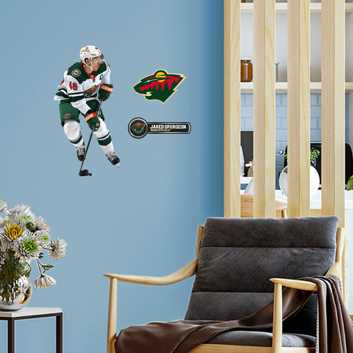 Minnesota Wild: Jared Spurgeon - Officially Licensed NHL Removable Adhesive Decal