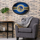 Golden State Warriors: Oval Slimline Lighted Wall Sign - The Fan-Brand