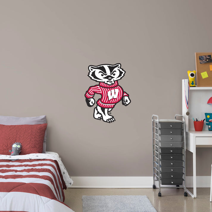 Wisconsin Badgers: Bucky Badger Wall Decal | Fathead Official Site