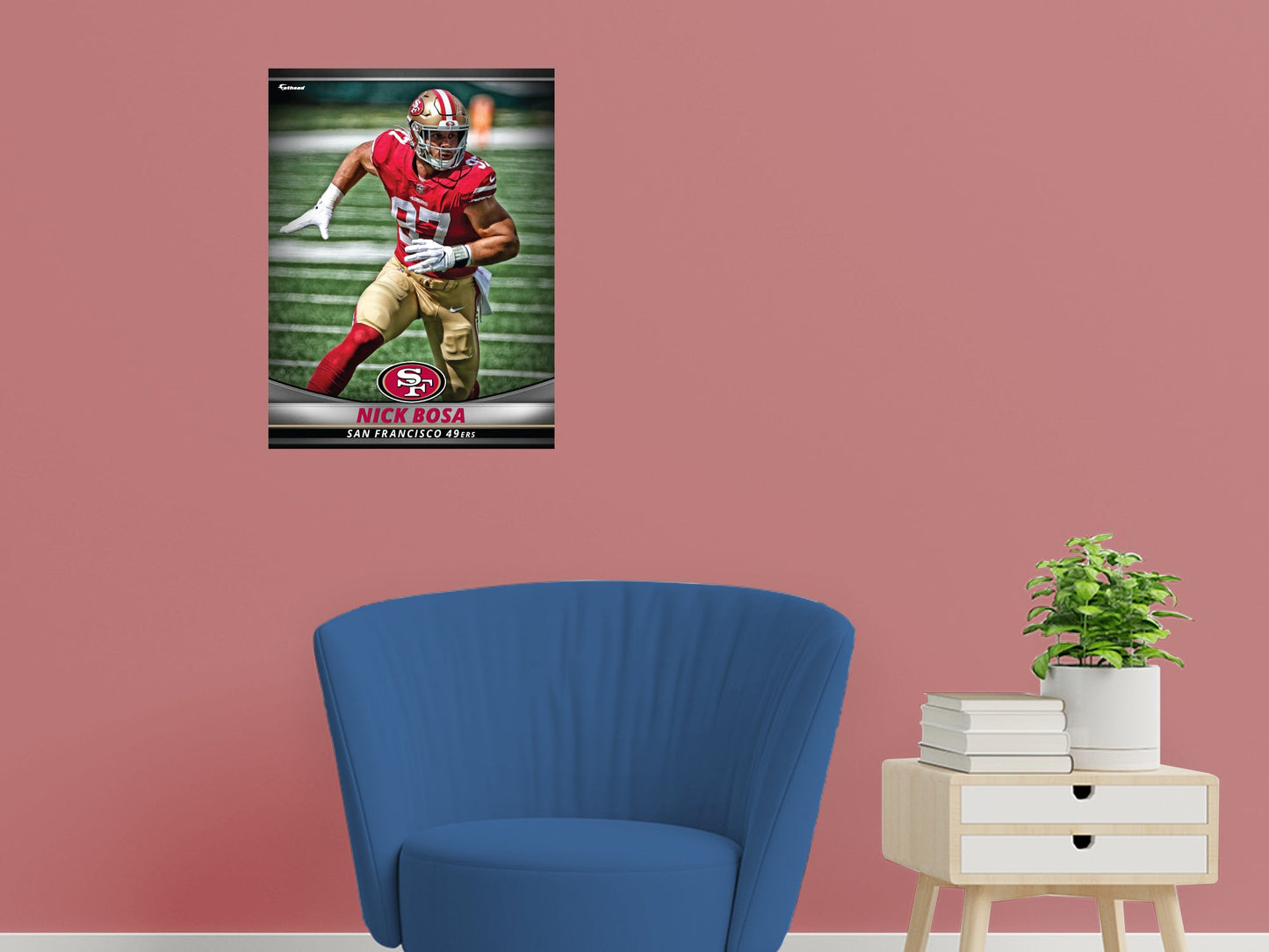 San Francisco 49ers: Nick Bosa  GameStar        - Officially Licensed NFL Removable     Adhesive Decal