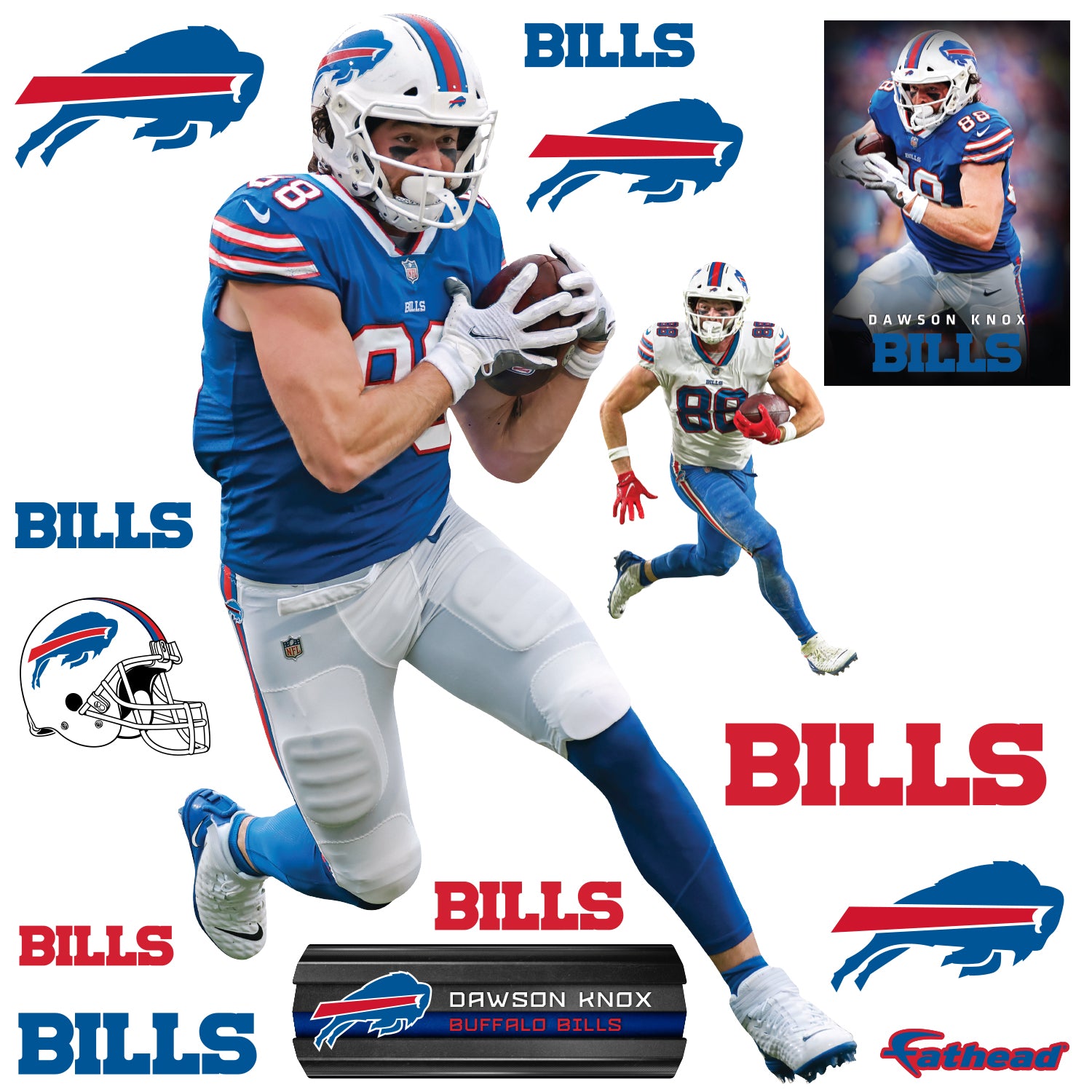 Buffalo Bills: Dawson Knox 2022 - Officially Licensed NFL Removable Ad –  Fathead