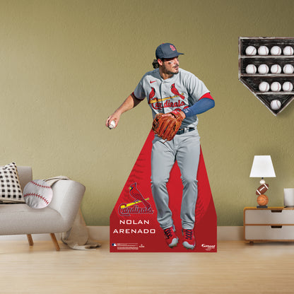 St. Louis Cardinals: Nolan Arenado 2022 Stand Out Life-Size   Foam Core Cutout  - Officially Licensed MLB    Stand Out