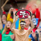 San Francisco 49ers: Logo Foam Core Cutout - Officially Licensed NFL Big Head