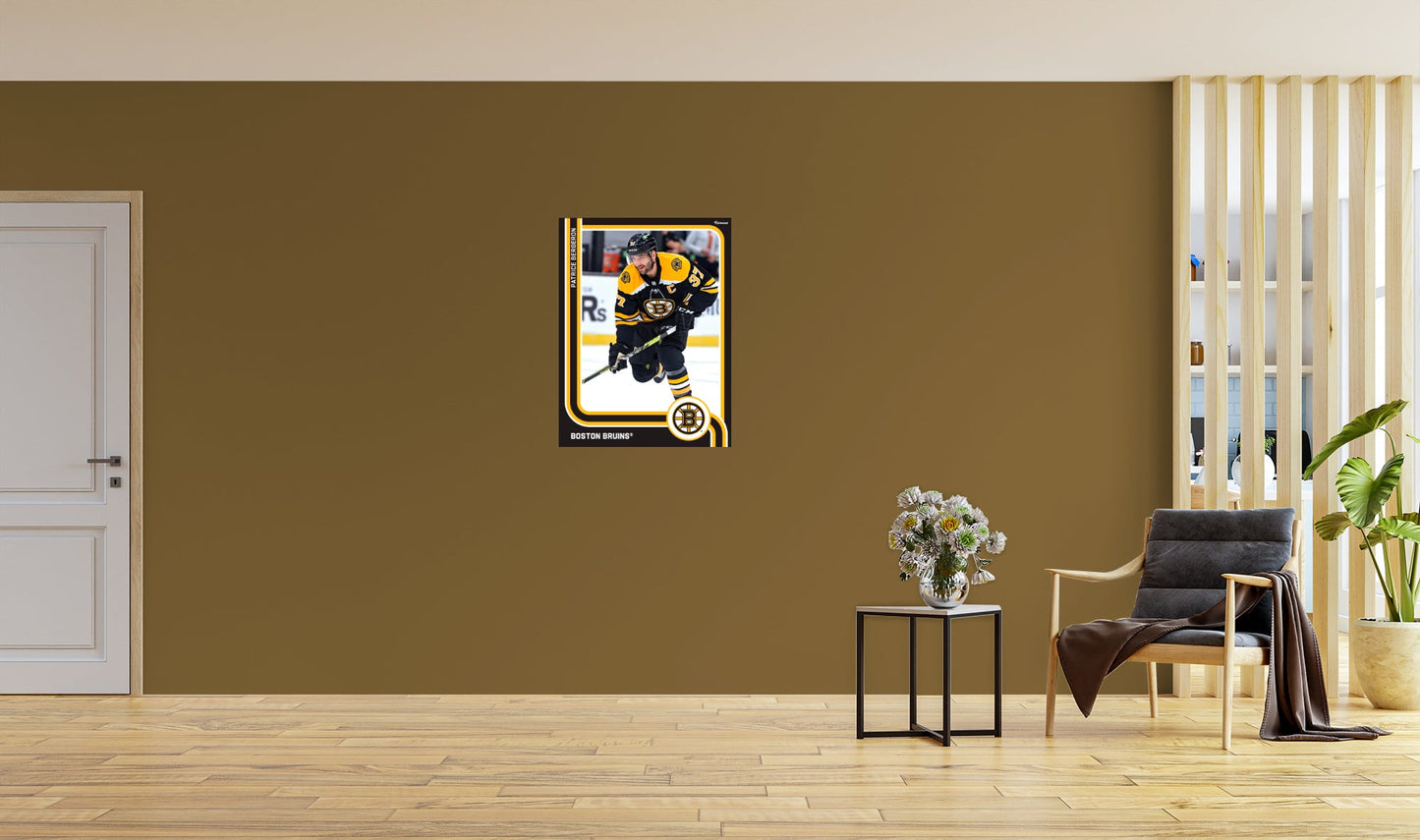 Boston Bruins: Patrice Bergeron Poster - Officially Licensed NHL Removable Adhesive Decal