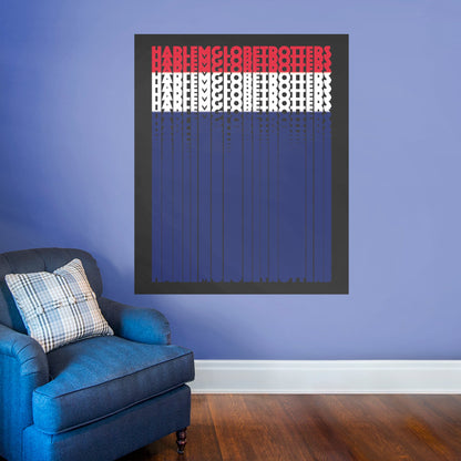 Harlem Globetrotters Stacked Text Mural - Removable Adhesive Decal