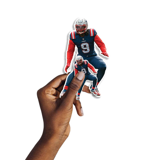 New England Patriots: Matthew Judon 2022 Minis        - Officially Licensed NFL Removable     Adhesive Decal