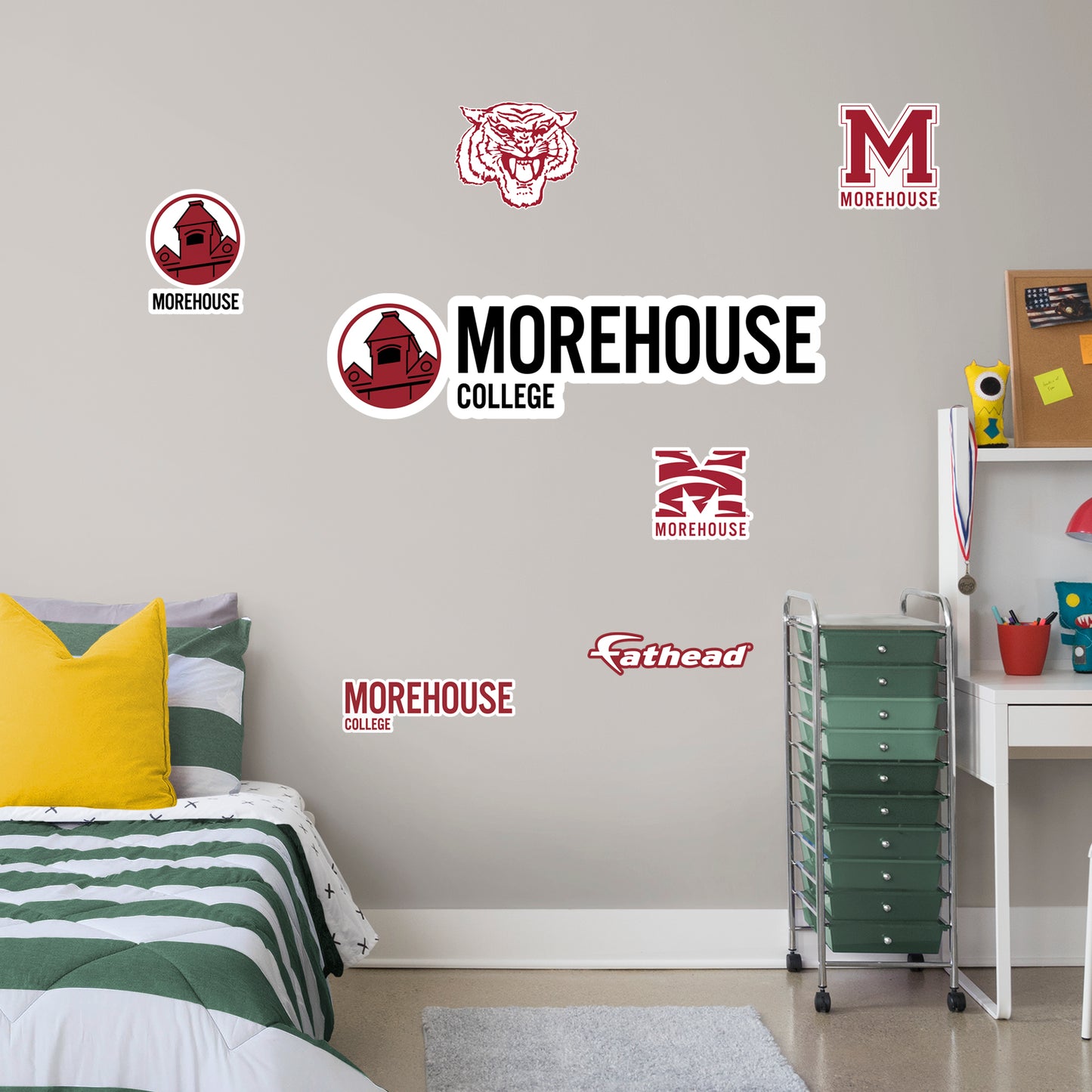 Morehouse College RealBig Logo  - Officially Licensed NCAA Removable Wall Decal