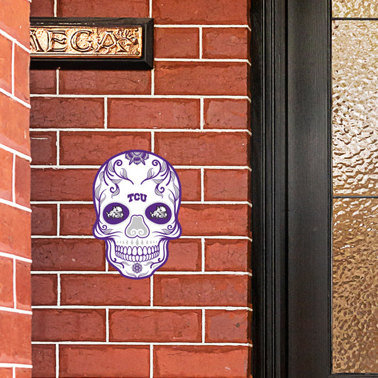 TCU Horned Frogs:   Outdoor Skull        - Officially Licensed NCAA    Outdoor Graphic