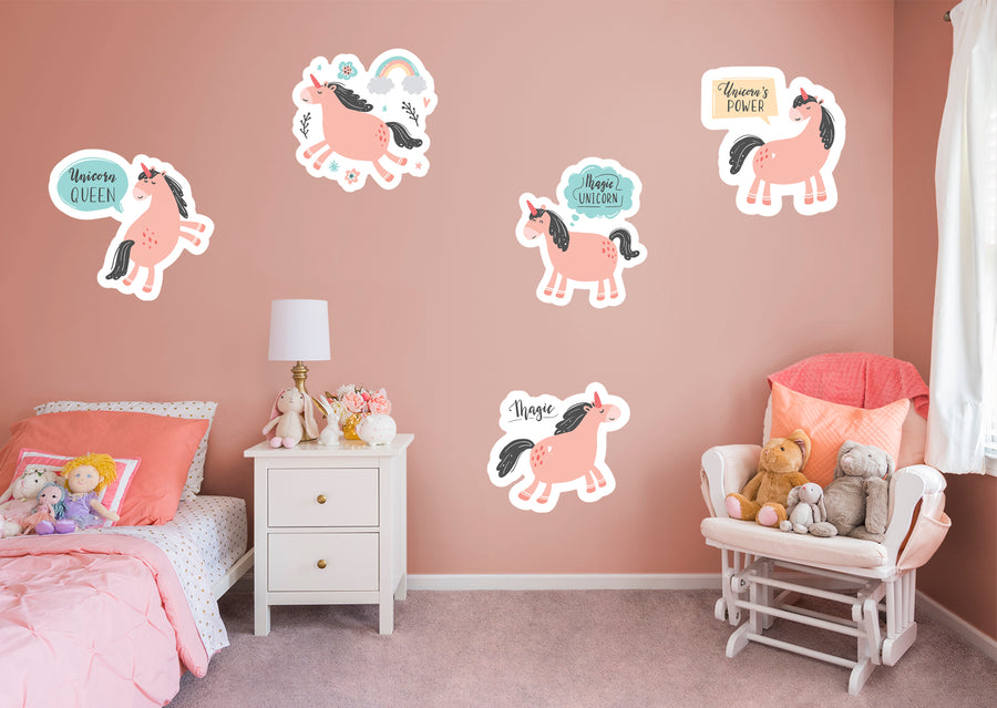 5 Decals  (25"W x 23"H)