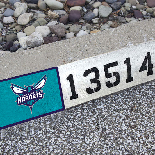 Charlotte Hornets:  Address Block Logo        - Officially Licensed NBA    Outdoor Graphic