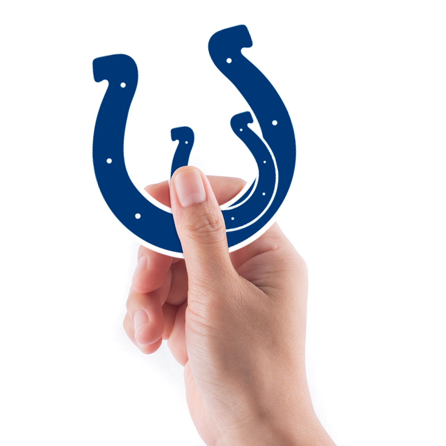Sheet of 5 -Indianapolis Colts:  2021 Logo Minis        - Officially Licensed NFL Removable Wall   Adhesive Decal