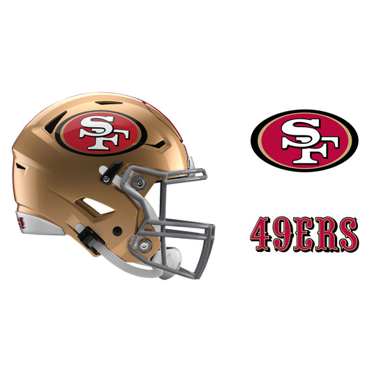 San Francisco 49ers Full Color Vinyl Sticker – Custom Size – Up to 52  inches – Sportz Stickers
