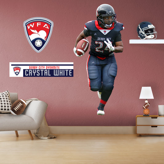 Derby City Dynamite: Crystal White 2022        - Officially Licensed WFA Removable     Adhesive Decal