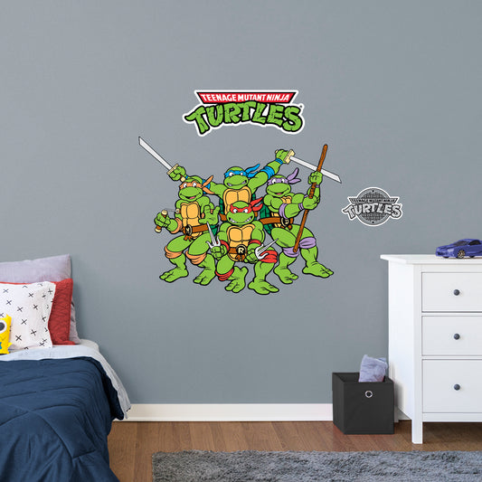 Teenage Mutant Ninja Turtles:  Group Die-Cut Icon        - Officially Licensed Nickelodeon Removable     Adhesive Decal