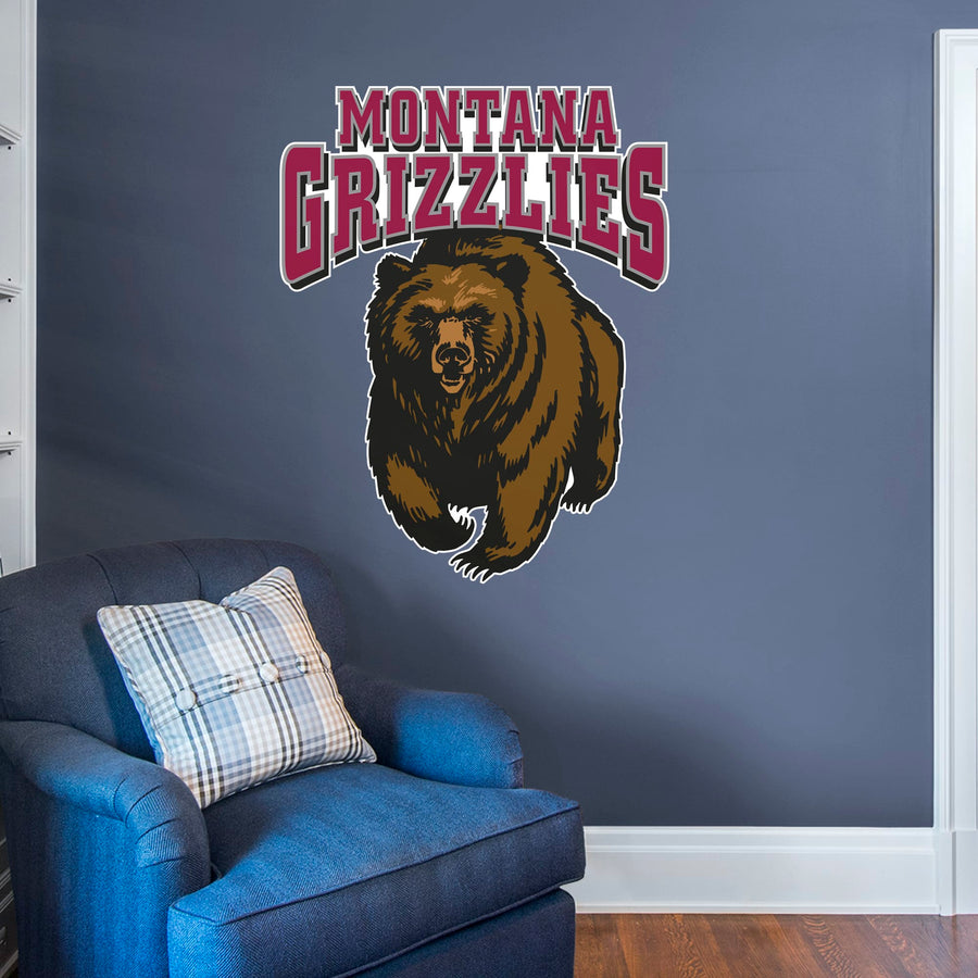 Montana Grizzlies - RealBig Logo Collection - Official NCAA - Reusable Vinyl Wall Decals