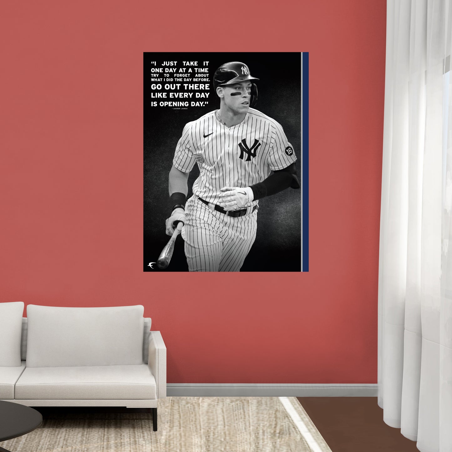 New York Yankees: Aaron Judge Inspirational Poster - Officially Licensed MLB Removable Adhesive Decal