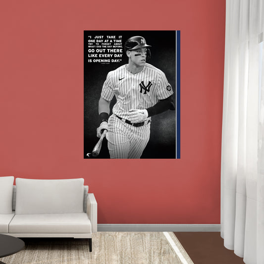 New York Yankees: Aaron Judge  Inspirational Poster        - Officially Licensed MLB Removable     Adhesive Decal