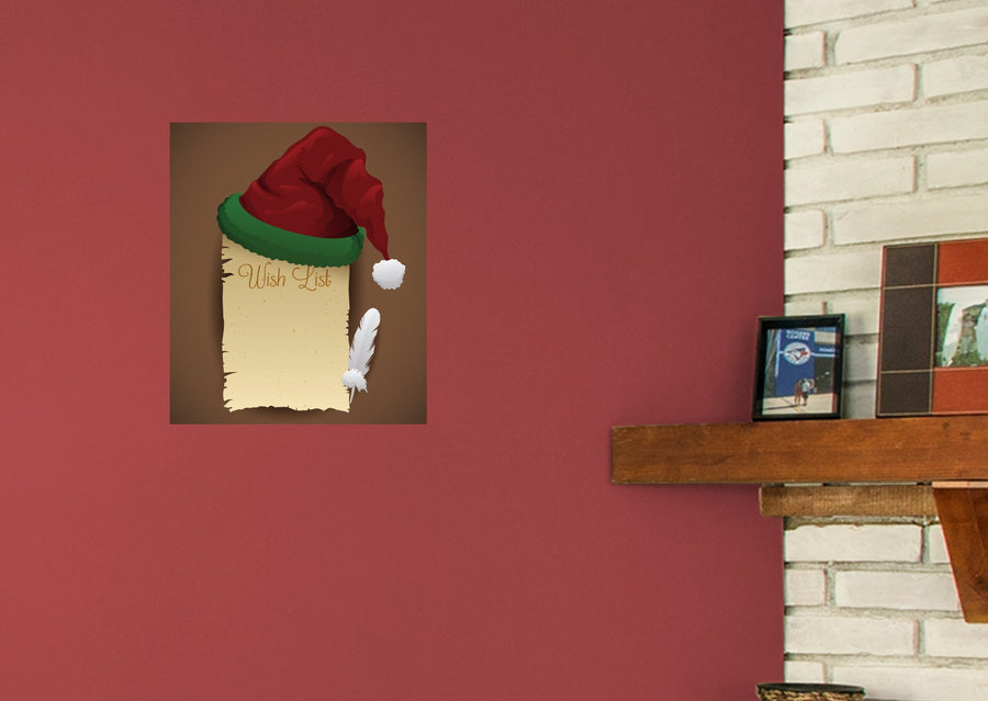 Christmas: Feather Dry Erase - Removable Adhesive Decal