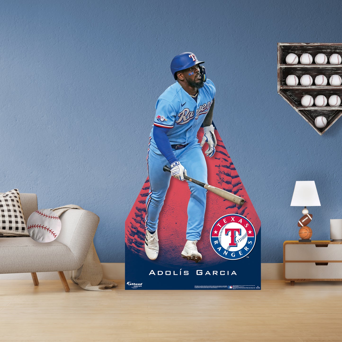 Texas Rangers: Adolís Garcia 2022  Life-Size   Foam Core Cutout  - Officially Licensed MLB    Stand Out