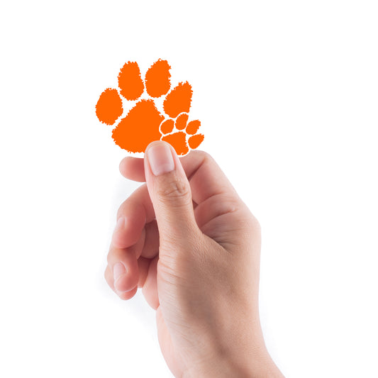 Sheet of 5 -Clemson U: Clemson Tigers 2021 Logo Minis        - Officially Licensed NCAA Removable    Adhesive Decal