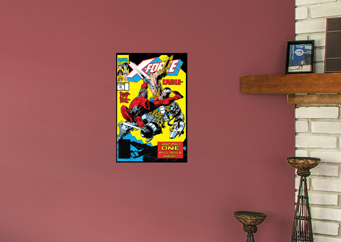 Deadpool:  Nerdy 30 X-Force #11 Cable Comic Cover Mural        - Officially Licensed Marvel Removable Wall   Adhesive Decal