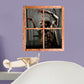 Zombies:  Yelling Zombie Instant Window        -   Removable     Adhesive Decal
