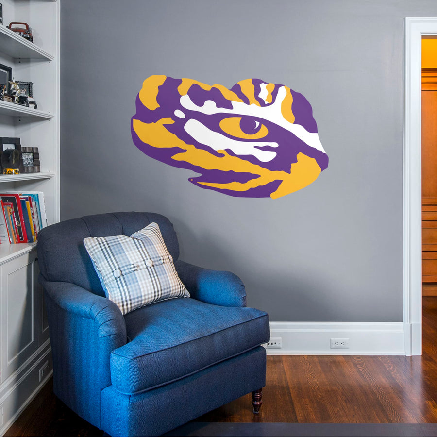 Eye of the Tiger Logo - RealBig Collection - Official NCAA - LSU Tigers - Reusable Vinyl Wall Decals