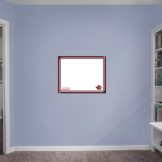 Ottawa Senators  X-Large Dry Erase White Board  - Officially Licensed NHL Removable Wall Decal