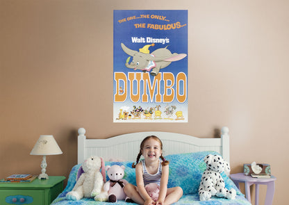 Dumbo:  Movie Poster Mural        - Officially Licensed Disney Removable Wall   Adhesive Decal