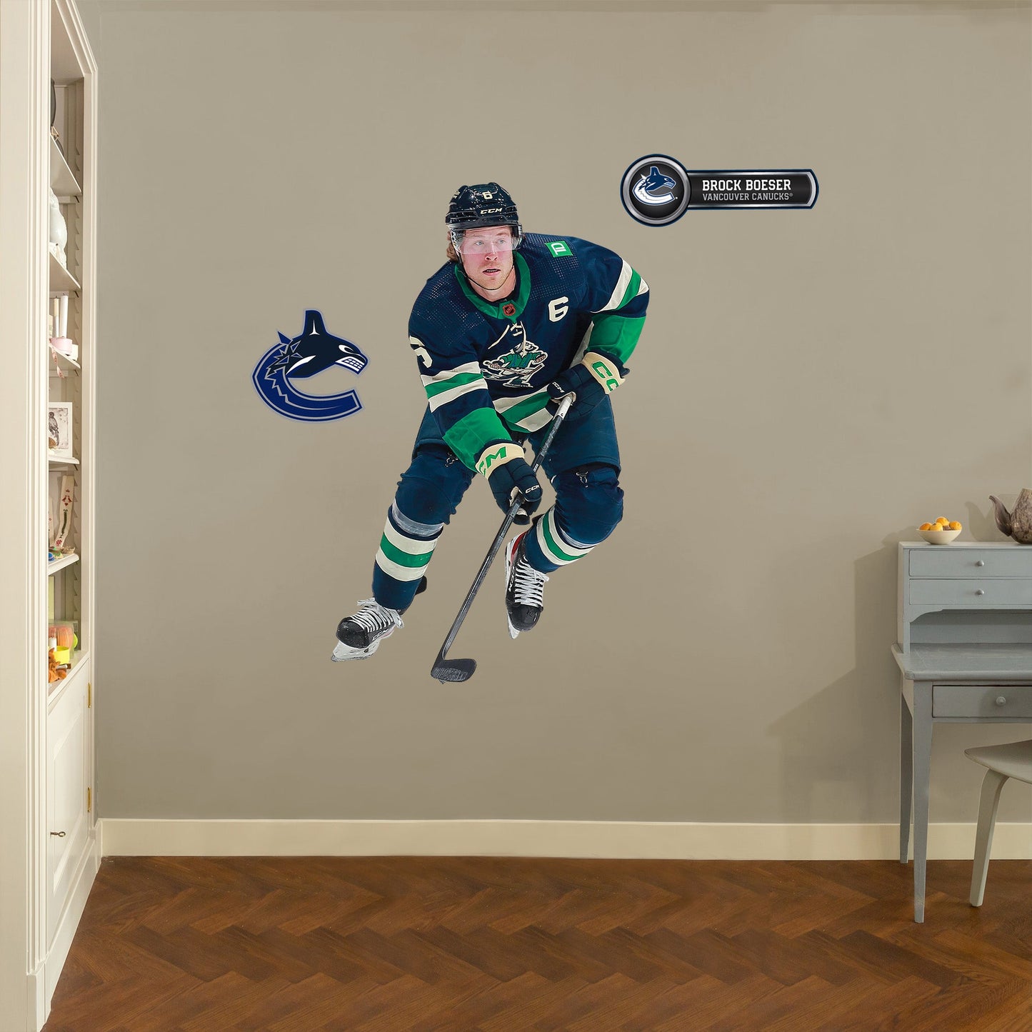 Vancouver Canucks: Brock Boeser - Officially Licensed NHL Removable Adhesive Decal