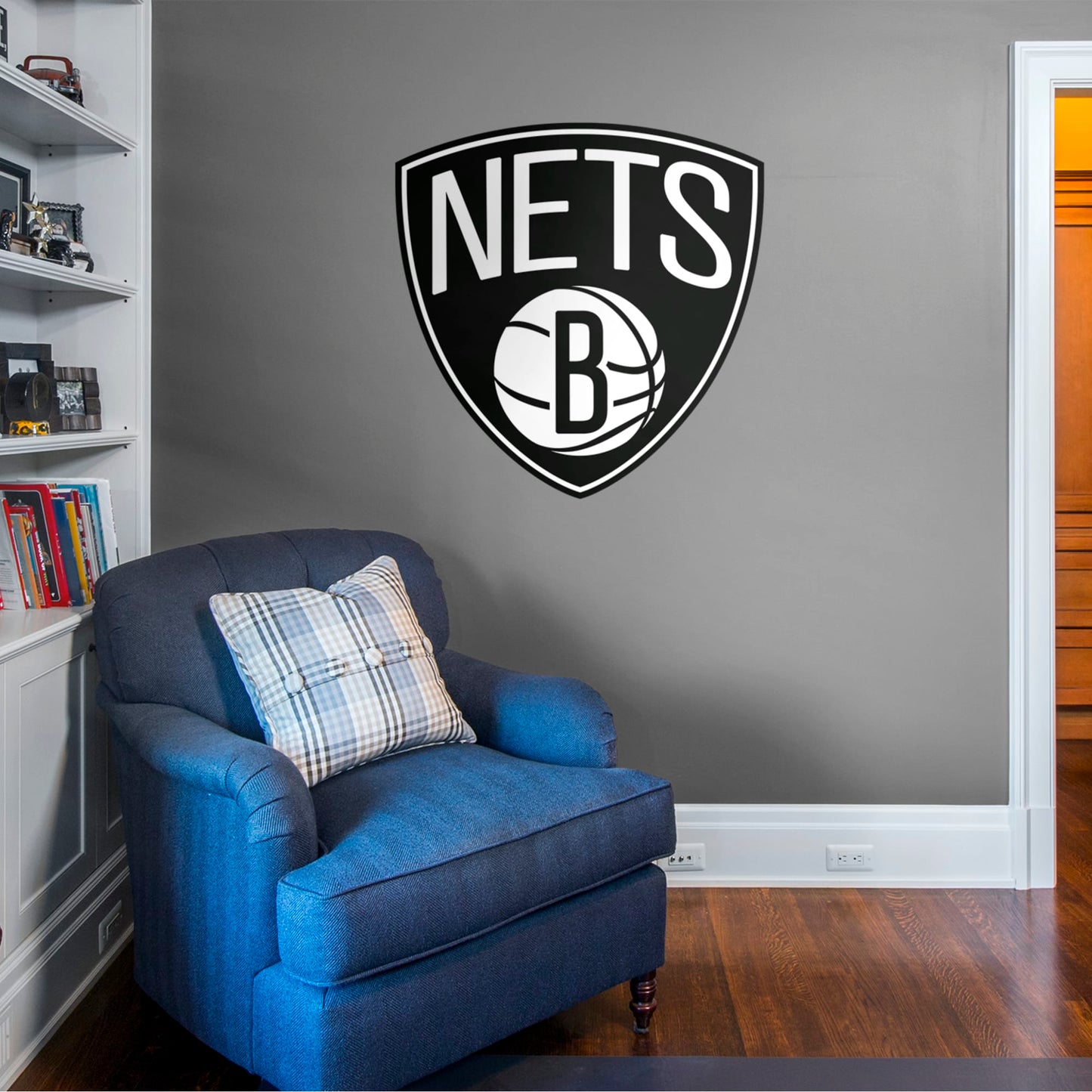 Brooklyn Nets: Logo - Officially Licensed NBA Removable Wall Decal