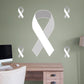 X-Large Lung Cancer Ribbon  + 4 Decals (18"W x 38.5"H)