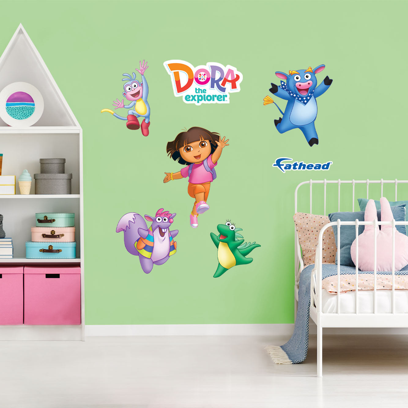 Dora the Explorer: Dora and Friends RealBig - Officially Licensed Nickelodeon Removable Adhesive Decal