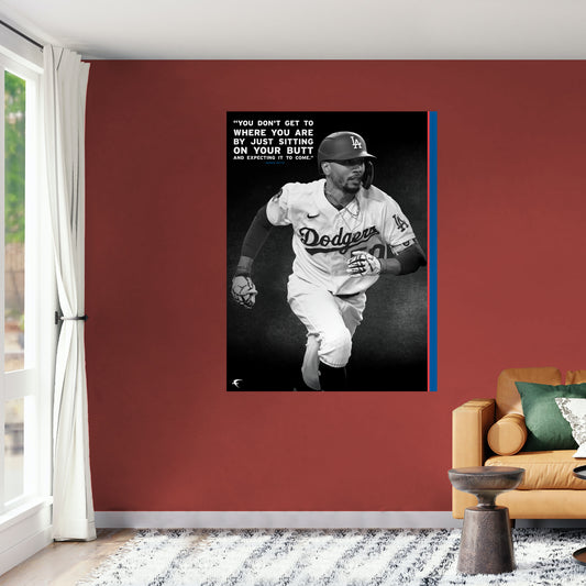 Los Angeles Dodgers: Mookie Betts  Inspirational Poster        - Officially Licensed MLB Removable     Adhesive Decal