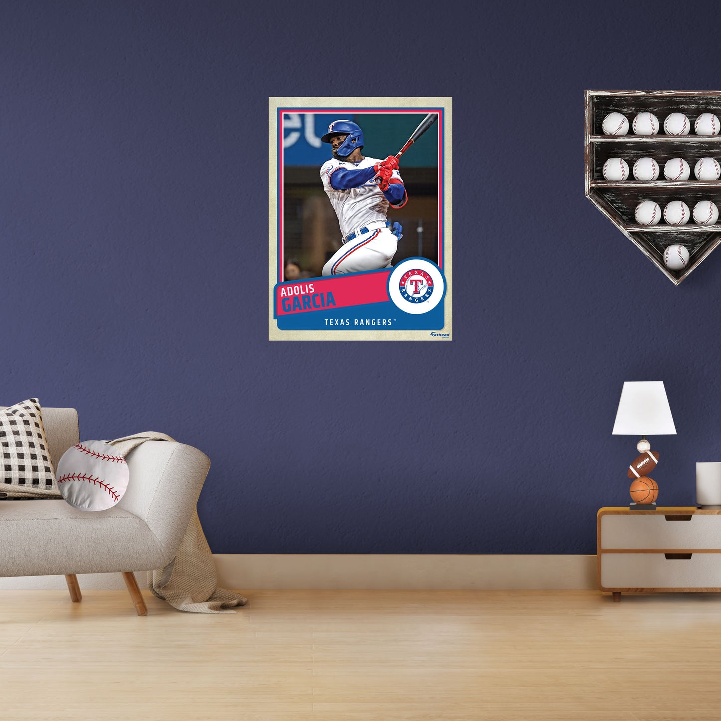Texas Rangers: Adolís Garcia  Poster        - Officially Licensed MLB Removable     Adhesive Decal