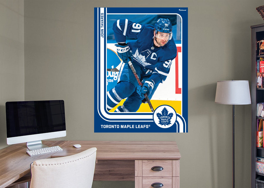 John Tavares - Peel & Stick Poster - Official NHL - Toronto Maple Leafs - Reusable Vinyl Wall Decal