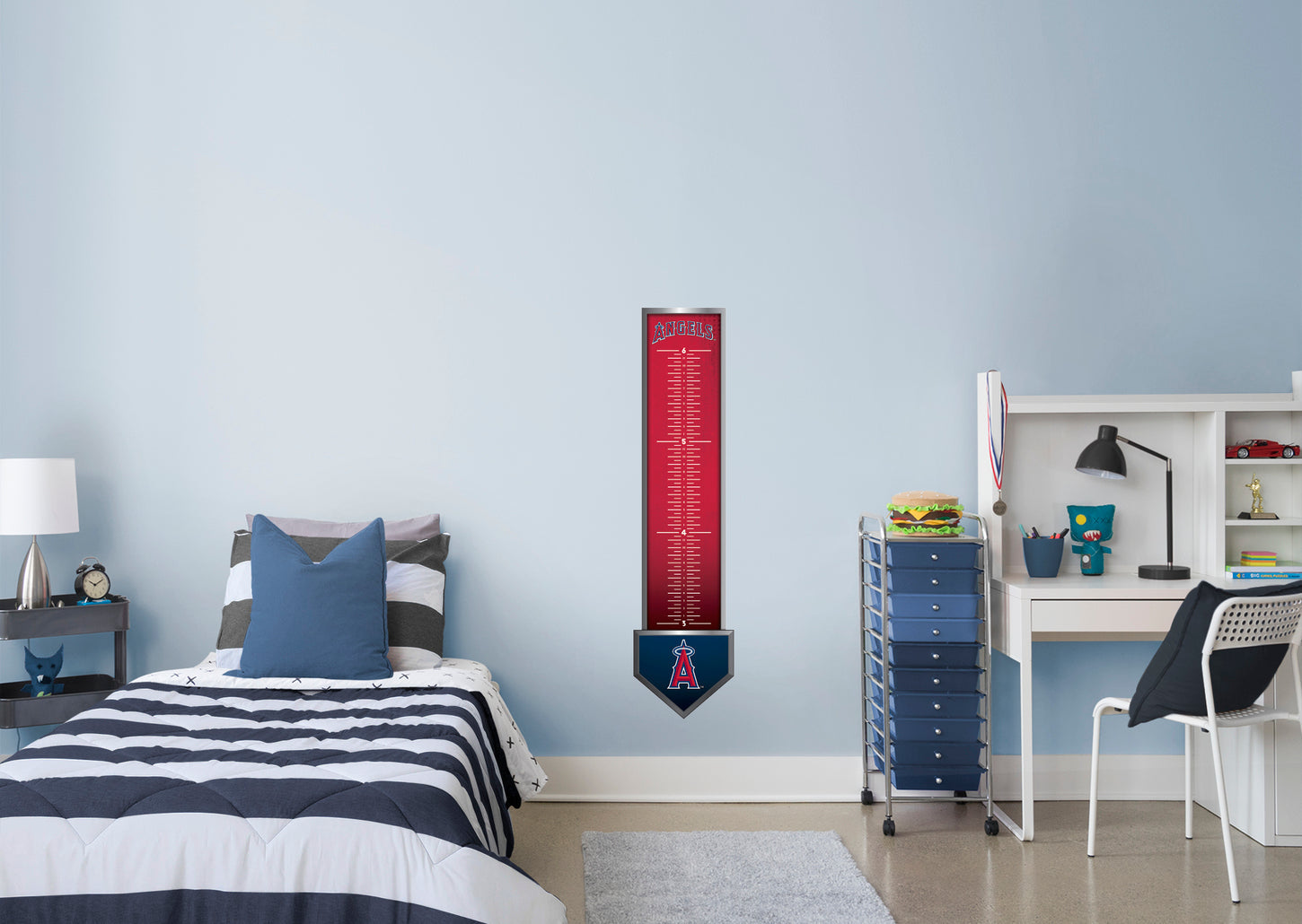 Los Angeles Angels Growth Chart Official MLB Reusable Vinyl Wall
