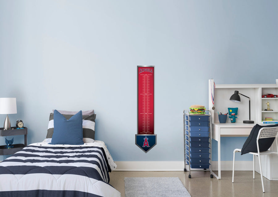 Los Angeles Angels - Growth Chart - Official MLB - Reusable Vinyl Wall Decal