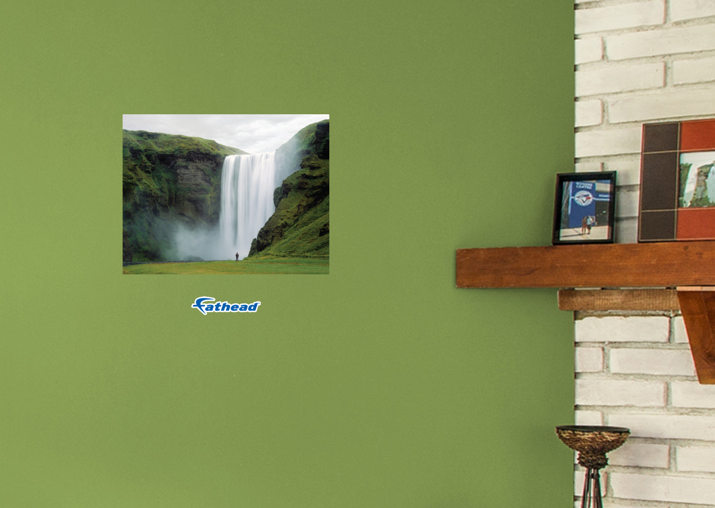 Generic Scenery: Waterfall Realistic Poster        -   Removable     Adhesive Decal