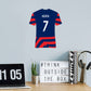 Tobin Heath Jersey Graphic Icon - Officially Licensed USWNT Removable Adhesive Decal