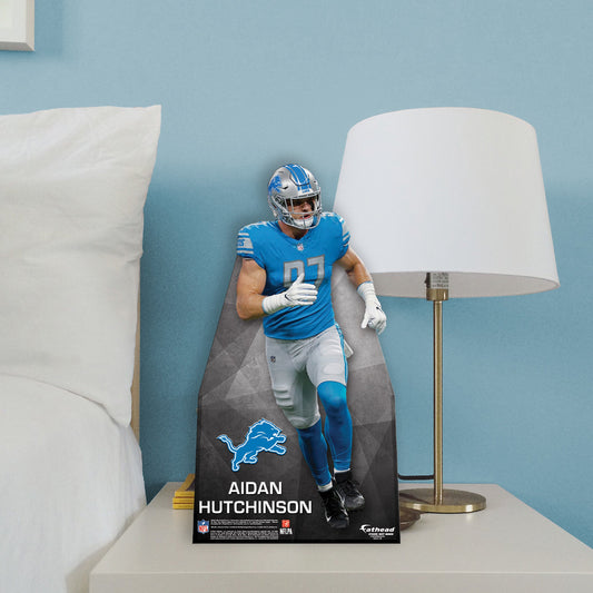 Detroit Lions: Aidan Hutchinson Mini Cardstock Cutout - Officially Licensed NFL Stand Out