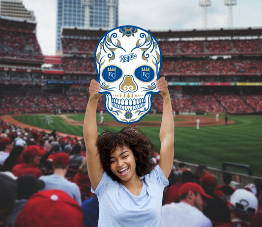 Kansas City Royals:   Skull   Foam Core Cutout  - Officially Licensed MLB    Big Head